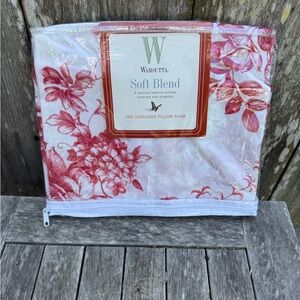 Wamsutta Natalie Red toile standard sham